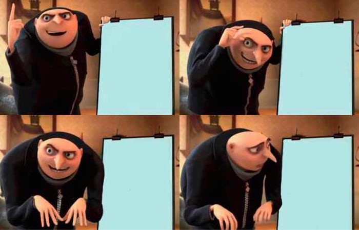 Gru's Plan meme about Unwilted