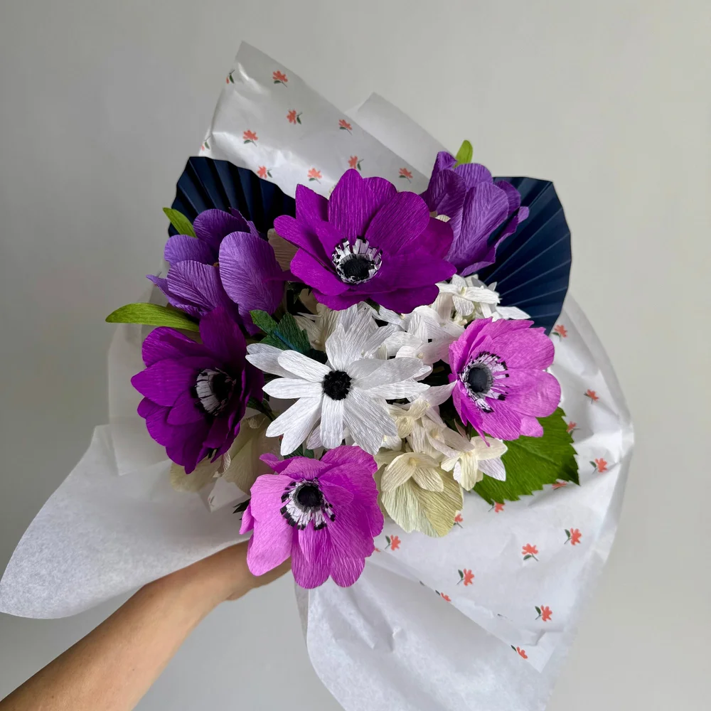 Moody Blues | Handcrafted Paper Flower Bouquet